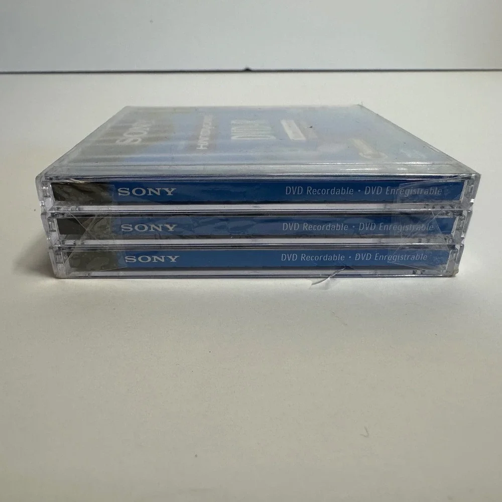 Sony Handycam DVD-R 3 Pack 1.4GB 30min Blue New AccuCore 8cm Mini Discs